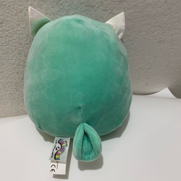 Squishmallow 8" Winston Owl Teal Sleepy Eye Plush with Glasses New Without tags - Picture 4 of 5